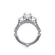 Verragio Three-Stone Oval Engagement Ring