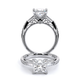 Verragio Three-Stone Princess Engagement Ring