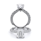 Verragio Pave Emerald Engagement Ring