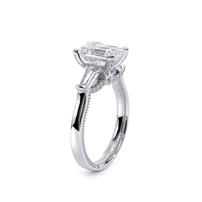 Verragio Three-Stone Emerald Engagement Ring