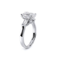 Verragio Three-Stone Emerald Engagement Ring