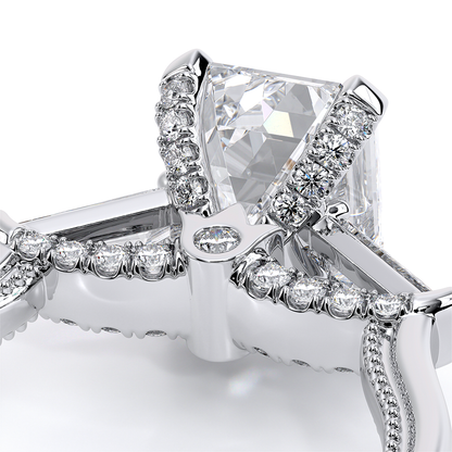 Verragio Three-Stone Emerald Engagement Ring