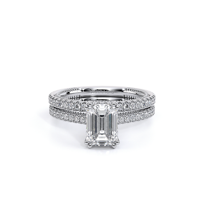 Verragio Pave Emerald Engagement Ring