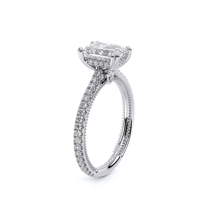 Verragio Pave Emerald Engagement Ring