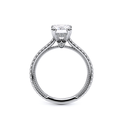 Verragio Pave Emerald Engagement Ring