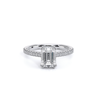 Verragio Pave Emerald Engagement Ring