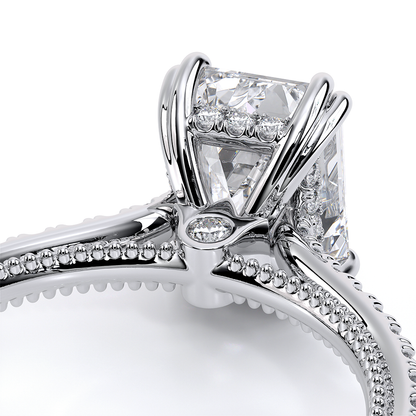 Verragio Pave Emerald Engagement Ring