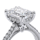 Verragio Pave Emerald Engagement Ring