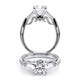 Verragio Three-Stone Round Engagement Ring