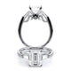 Verragio Three-Stone Emerald Engagement Ring