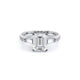Verragio Three-Stone Emerald Engagement Ring