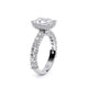 Verragio Pave Emerald Engagement Ring