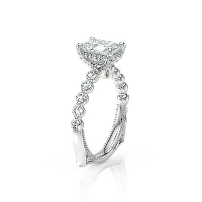 Verragio Halo Emerald Engagement Ring