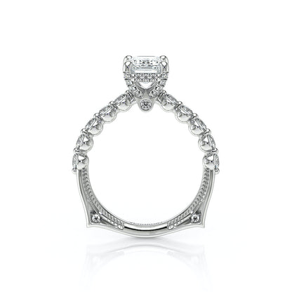 Verragio Halo Emerald Engagement Ring