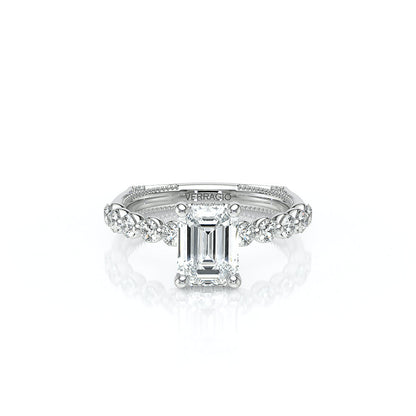 Verragio Halo Emerald Engagement Ring