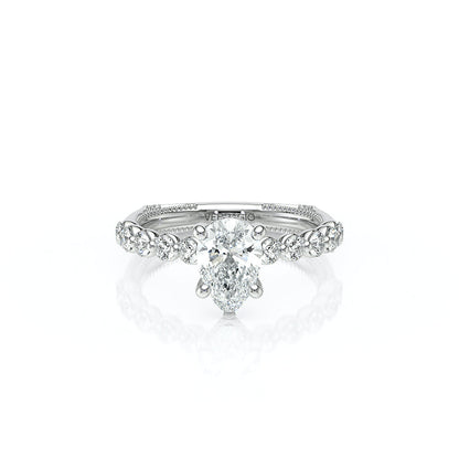Verragio Halo Pear Engagement Ring