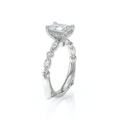 Verragio Halo Emerald Engagement Ring
