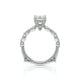 Verragio Halo Emerald Engagement Ring