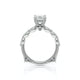Verragio Halo Emerald Engagement Ring