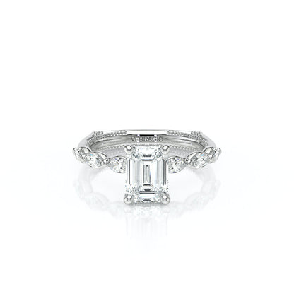 Verragio Halo Emerald Engagement Ring