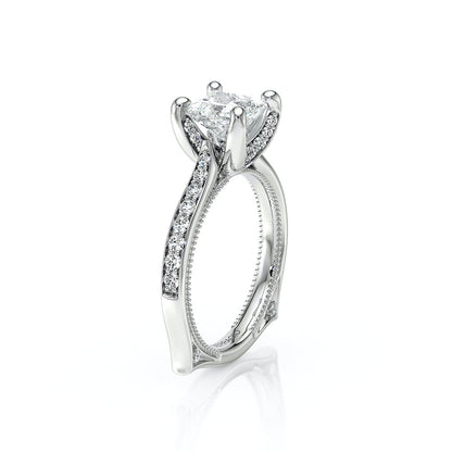 Verragio Halo Princess Engagement Ring