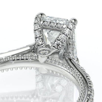 Verragio Halo Emerald Engagement Ring