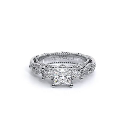 Verragio Three-Stone Princess Engagement Ring