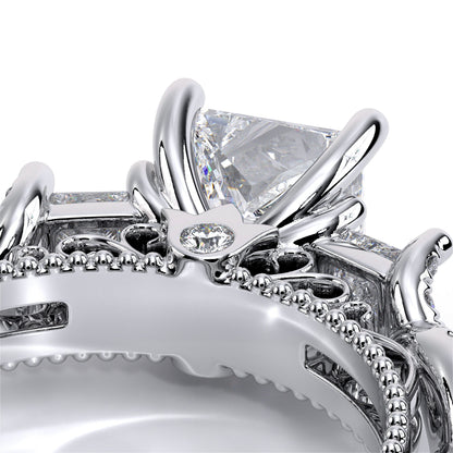 Verragio Three-Stone Princess Engagement Ring