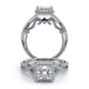 Verragio Halo Princess Engagement Ring