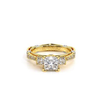Verragio Three-Stone Princess Engagement Ring
