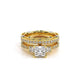 Verragio Three-Stone Princess Engagement Ring