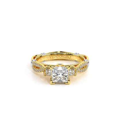 Verragio Three-Stone Princess Engagement Ring