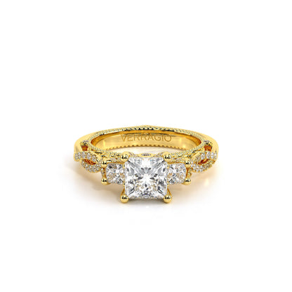 Verragio Three-Stone Princess Engagement Ring