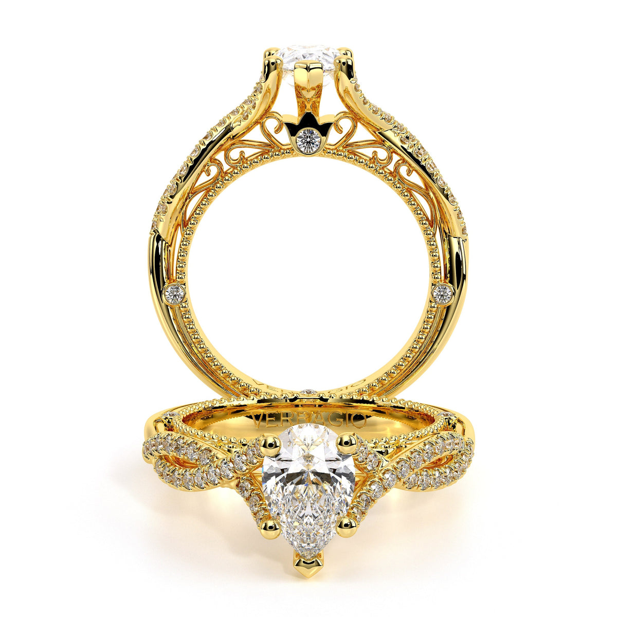 Verragio Vintage Pear Engagement Ring