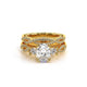 Verragio Three-Stone Oval Engagement Ring
