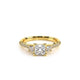Verragio Three-Stone Princess Engagement Ring