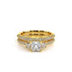 Verragio Three-Stone Princess Engagement Ring