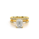 Verragio Three-Stone Emerald Engagement Ring