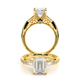 Verragio Three-Stone Emerald Engagement Ring