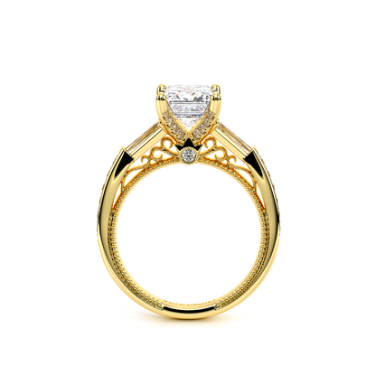 Verragio Three-Stone Emerald Engagement Ring
