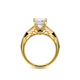 Verragio Three-Stone Emerald Engagement Ring