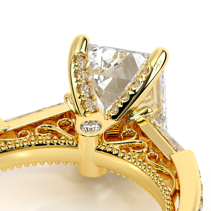 Verragio Three-Stone Emerald Engagement Ring