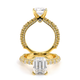 Verragio Pave Emerald Engagement Ring