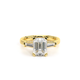 Verragio Three-Stone Emerald Engagement Ring