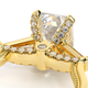 Verragio Three-Stone Emerald Engagement Ring