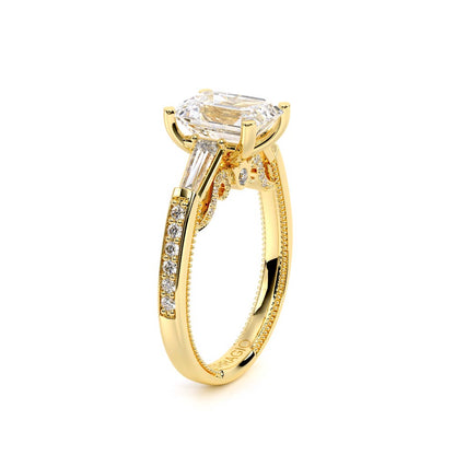 Verragio Three-Stone Emerald Engagement Ring