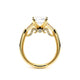 Verragio Three-Stone Emerald Engagement Ring