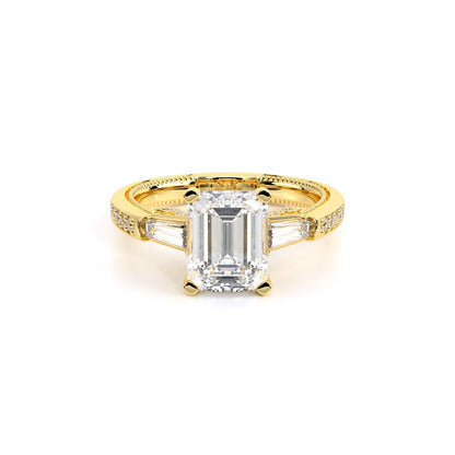 Verragio Three-Stone Emerald Engagement Ring
