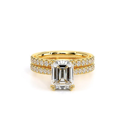 Verragio Pave Emerald Engagement Ring