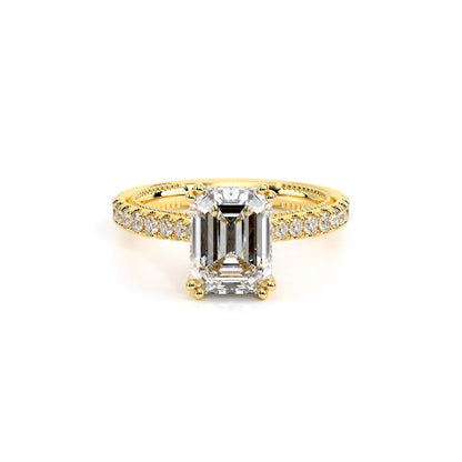 Verragio Pave Emerald Engagement Ring